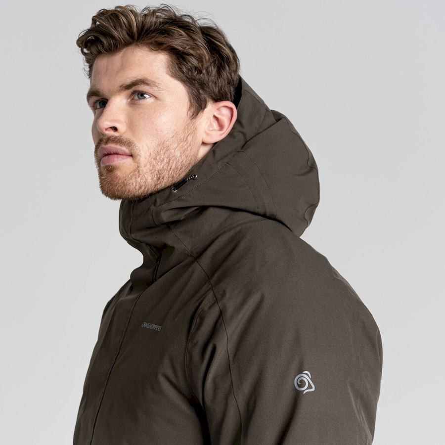 Green Craghoppers Lorton Thermic Men's Jackets | BZB1749PJ