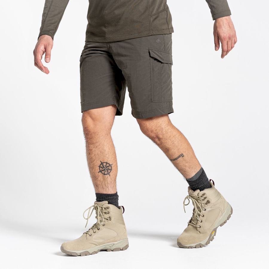 Green Craghoppers NosiLife Cargo II Men's Shorts | VFS5116OH