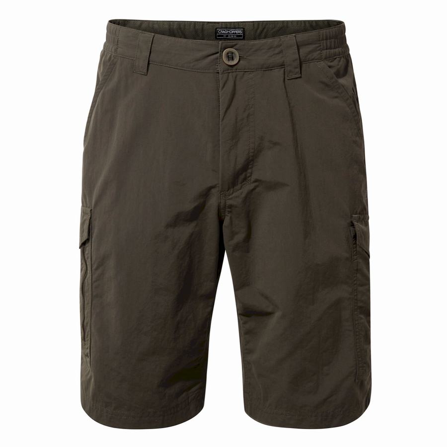 Green Craghoppers NosiLife Cargo II Men's Shorts | VFS5116OH