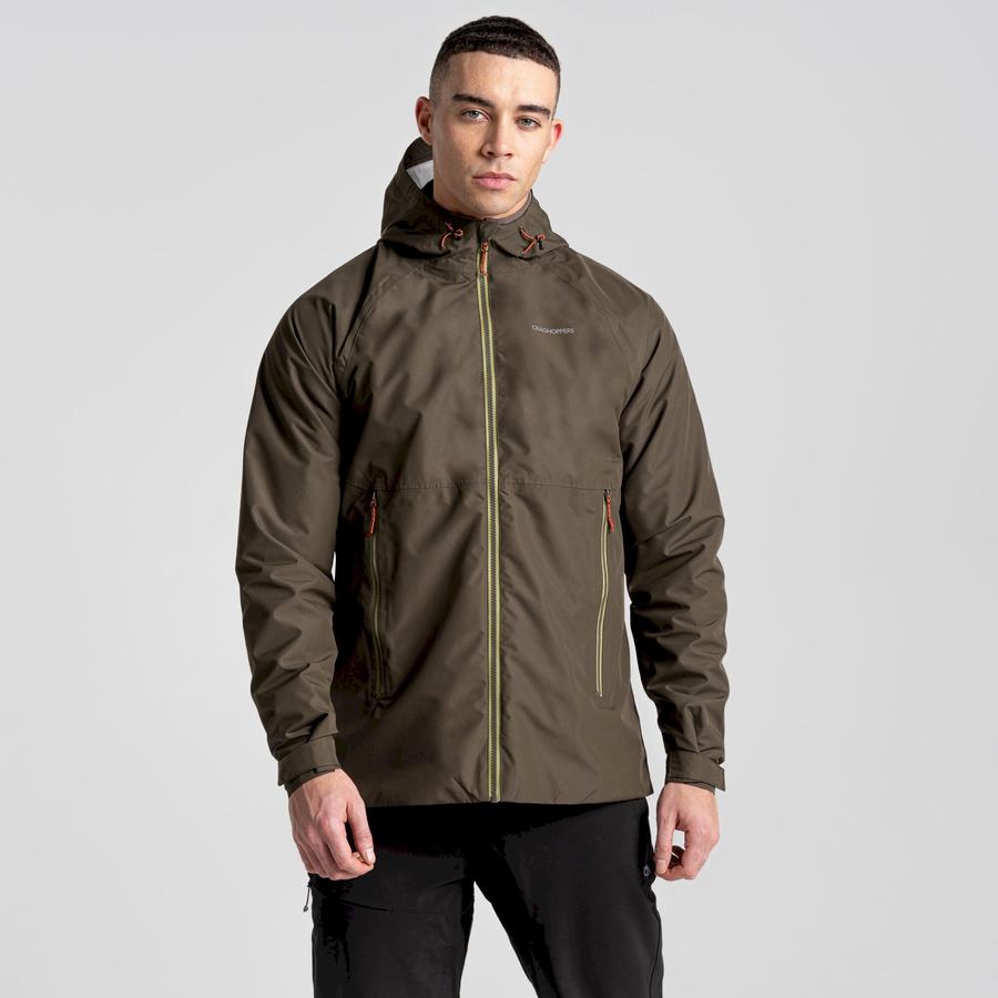 Green Craghoppers Sebastian Men's Jackets | FCJ8453WL