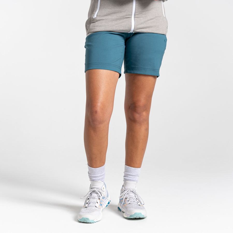 Green Craghoppers Stretch Kiwi Pro III Women's Shorts | ENC7512XZ