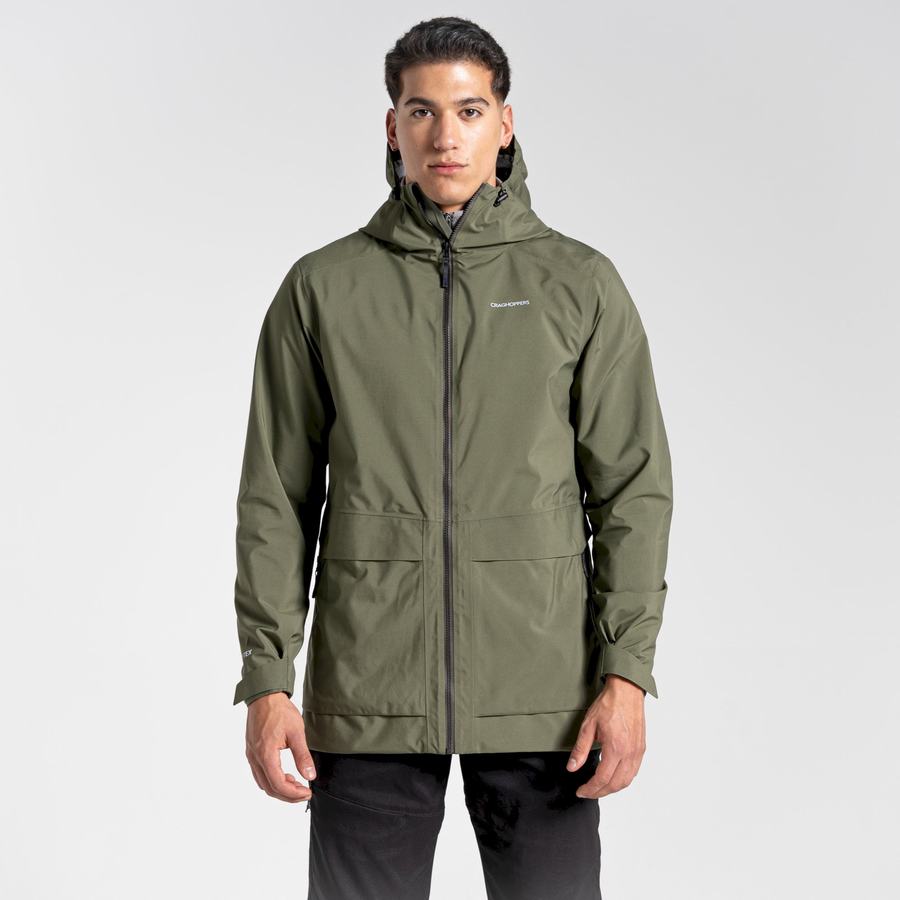 Green Craghoppers Toledo GORE-TEX Men's Jackets | MIT1265BT