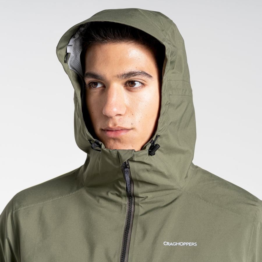 Green Craghoppers Toledo GORE-TEX Men's Jackets | MIT1265BT