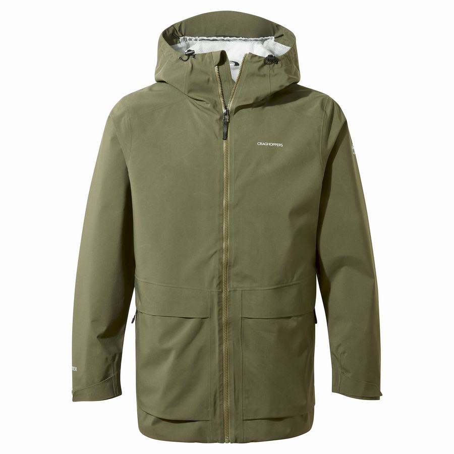 Green Craghoppers Toledo GORE-TEX Men\'s Jackets | MIT1265BT