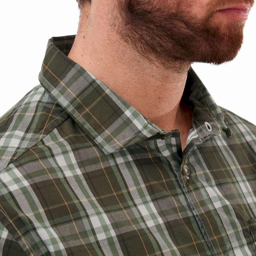 Green Craghoppers Vernon Short Sleeved Men's Shirts | SMN3188PV