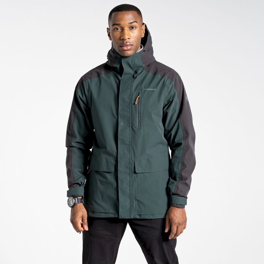 Green Craghoppers Waterproof Lorton Men's Jackets | LBZ3292JH