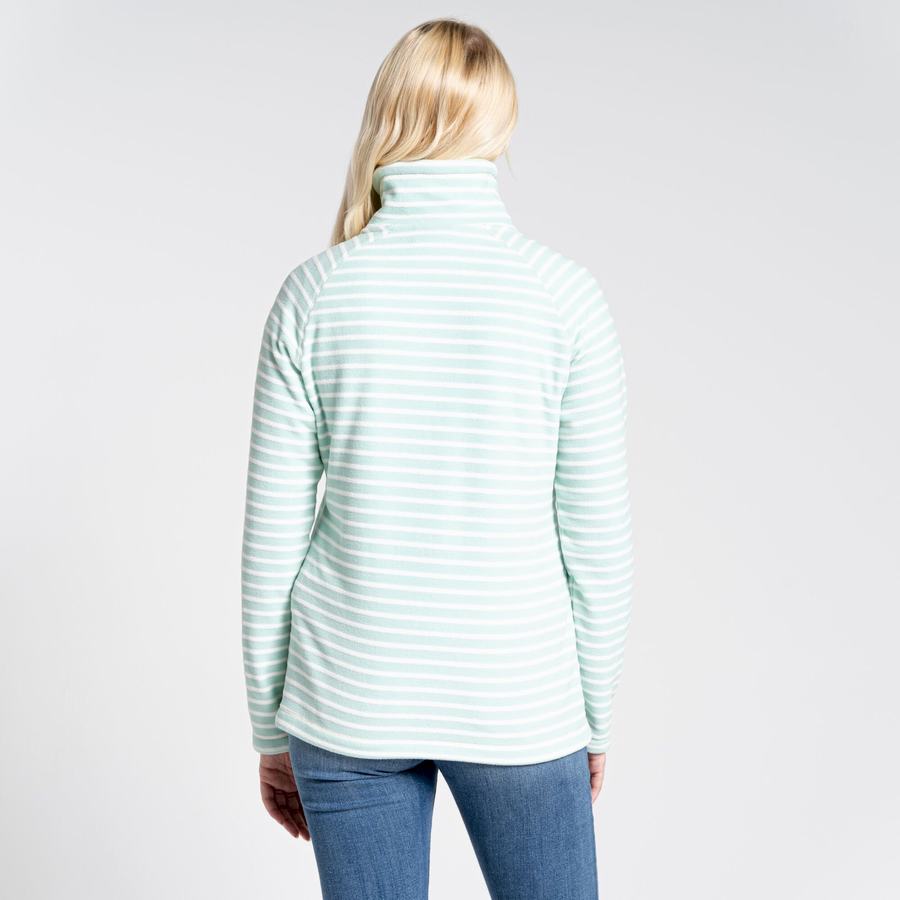 Green Stripes Craghoppers Ella Overhead Women's Sweaters | IDF917YS