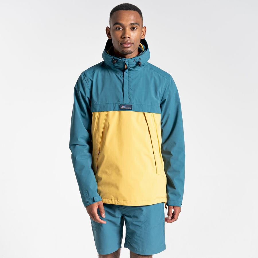 Green Yellow Craghoppers Waterproof Anderson Cagoule Men's Jackets | KXB446ZA