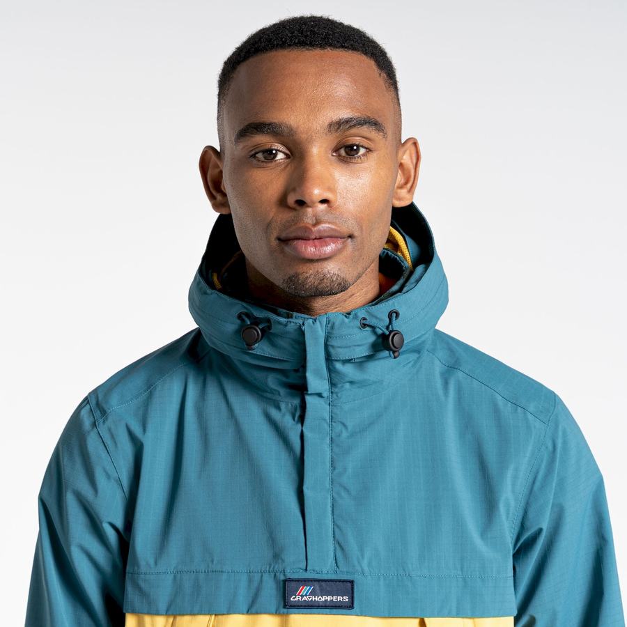 Green Yellow Craghoppers Waterproof Anderson Cagoule Men's Jackets | KXB446ZA