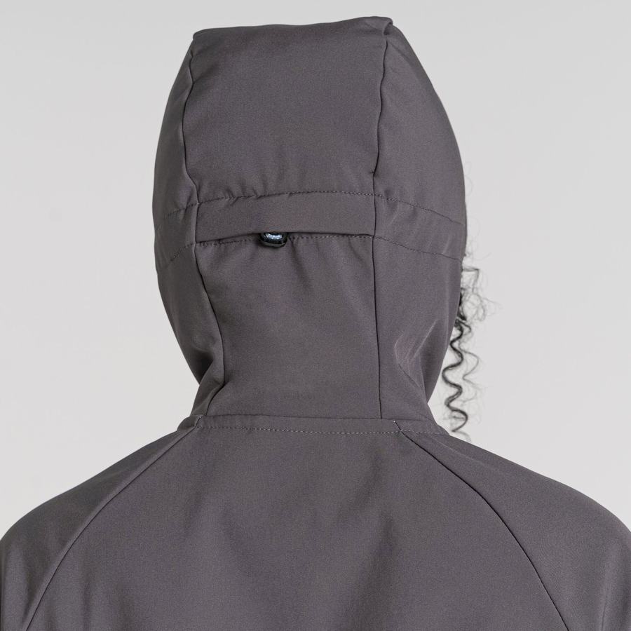 Grey Blue Craghoppers Kalti Weatherproof Hooded Women's Jackets | YPG4270FR