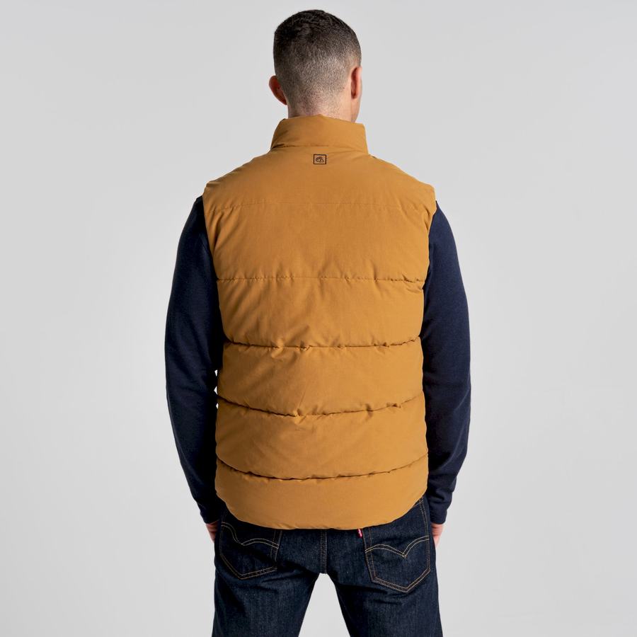 Grey Brown Craghoppers Dunbeath Vest Men's Gilets | GNI8910FP