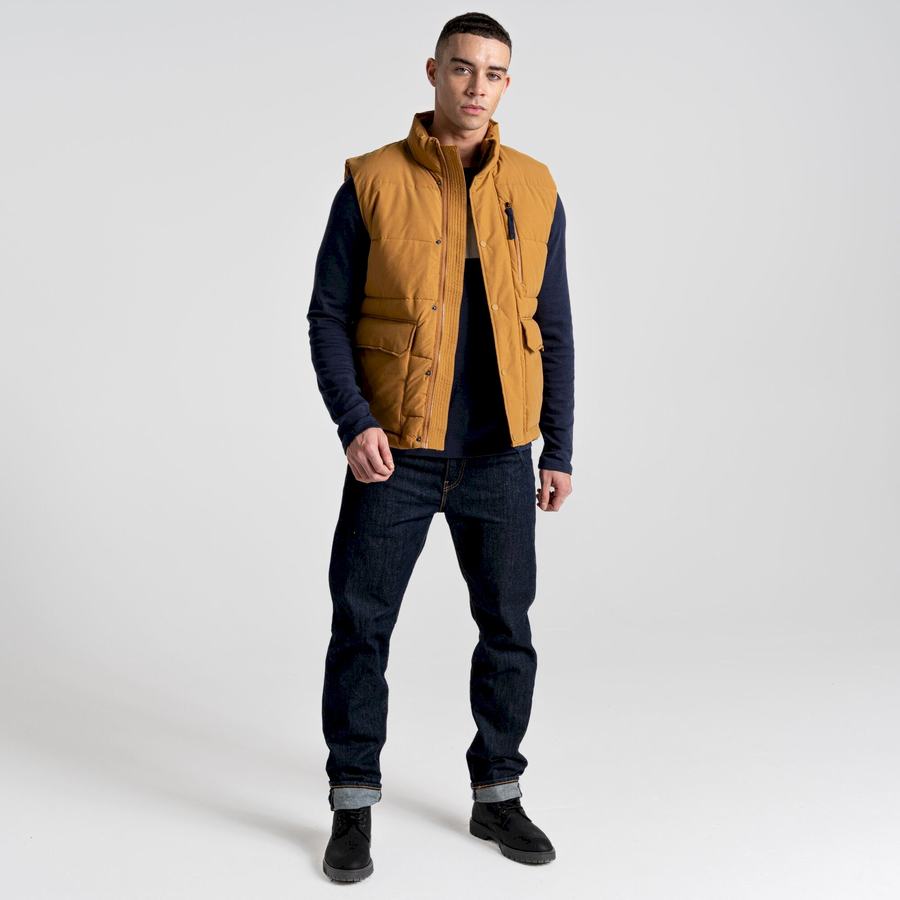 Grey Brown Craghoppers Dunbeath Vest Men's Gilets | GNI8910FP