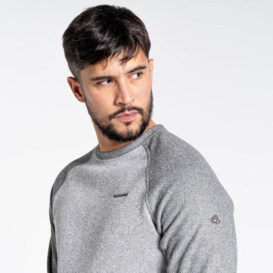 Grey Craghoppers Barker Jumper Men's Sweatshirts | QAJ1213MK