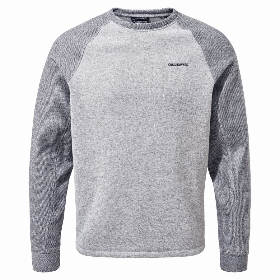 Grey Craghoppers Barker Jumper Men's Sweatshirts | QAJ1213MK