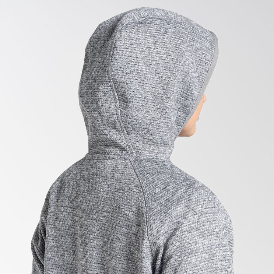 Grey Craghoppers Elena Hooded Half Zip Women's Sweaters | SSN9834EY