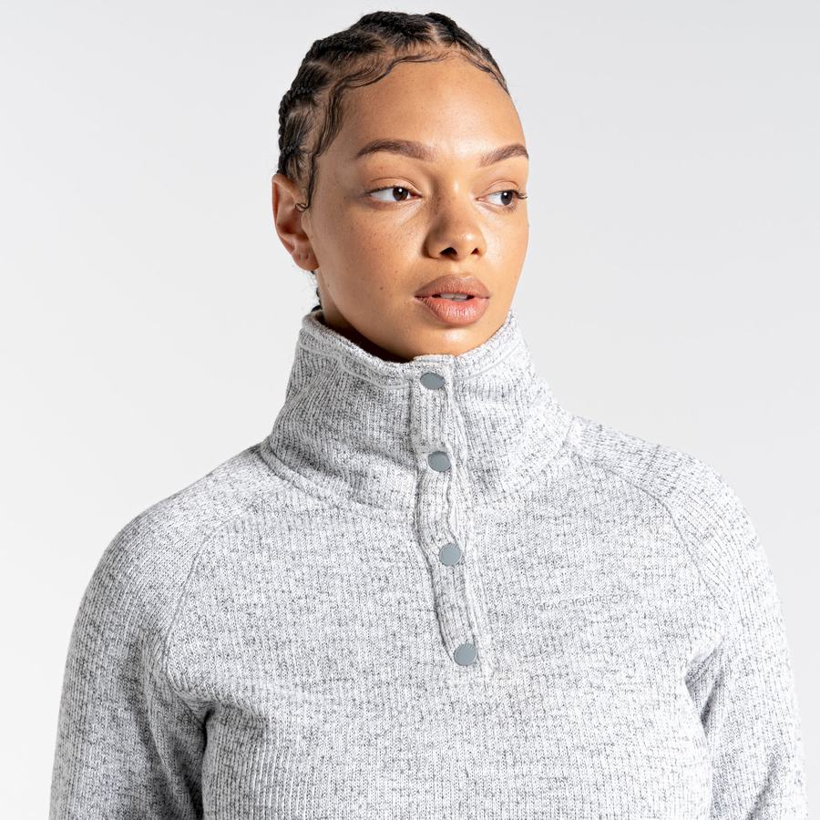 Grey Craghoppers Janeal Half Zip Women's Sweaters | MFC2751CO