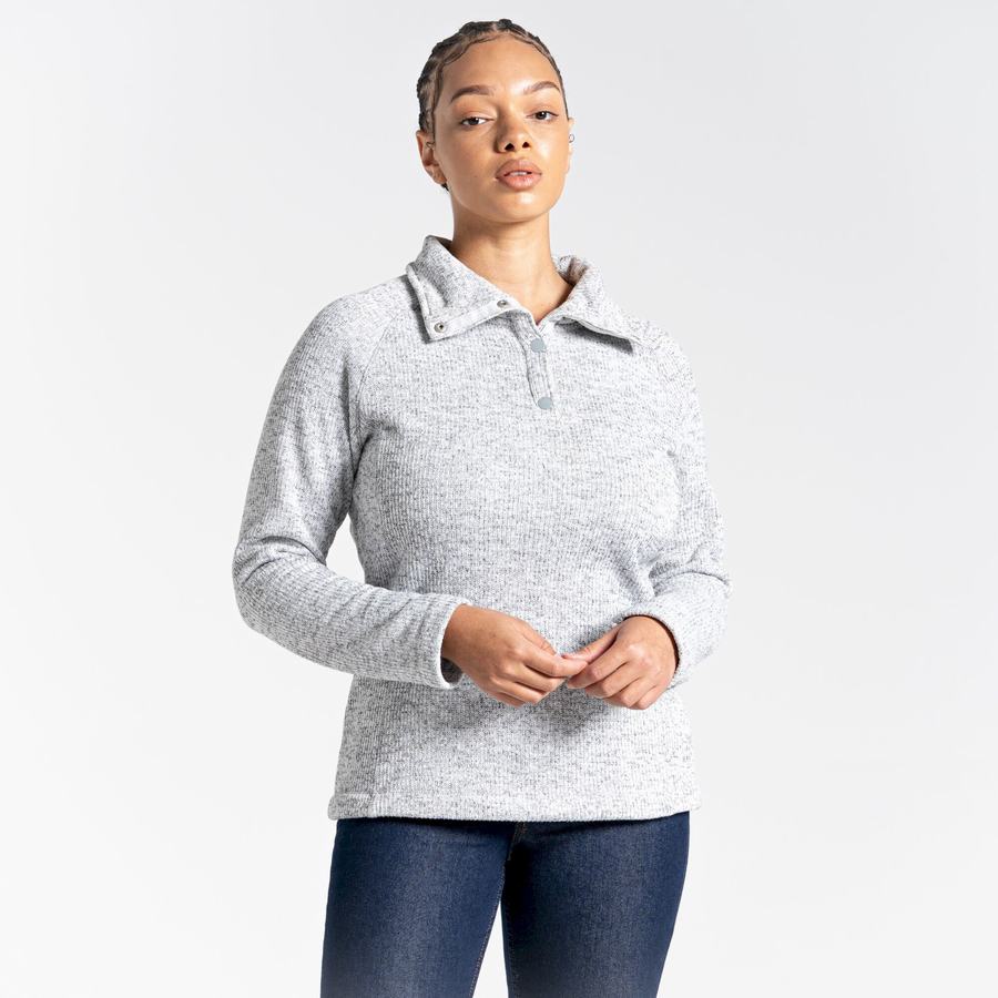 Grey Craghoppers Janeal Half Zip Women's Sweaters | MFC2751CO