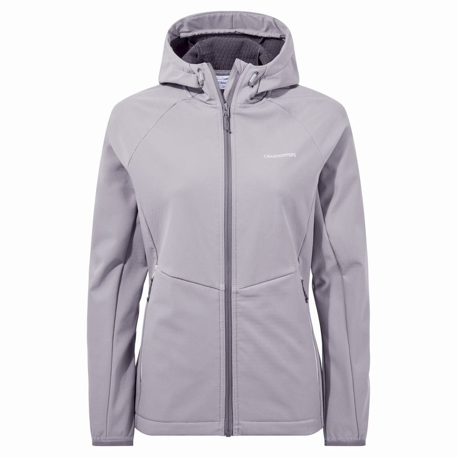 Grey Craghoppers Kalti Weatherproof Hooded Women's Jackets | NOH6773AD