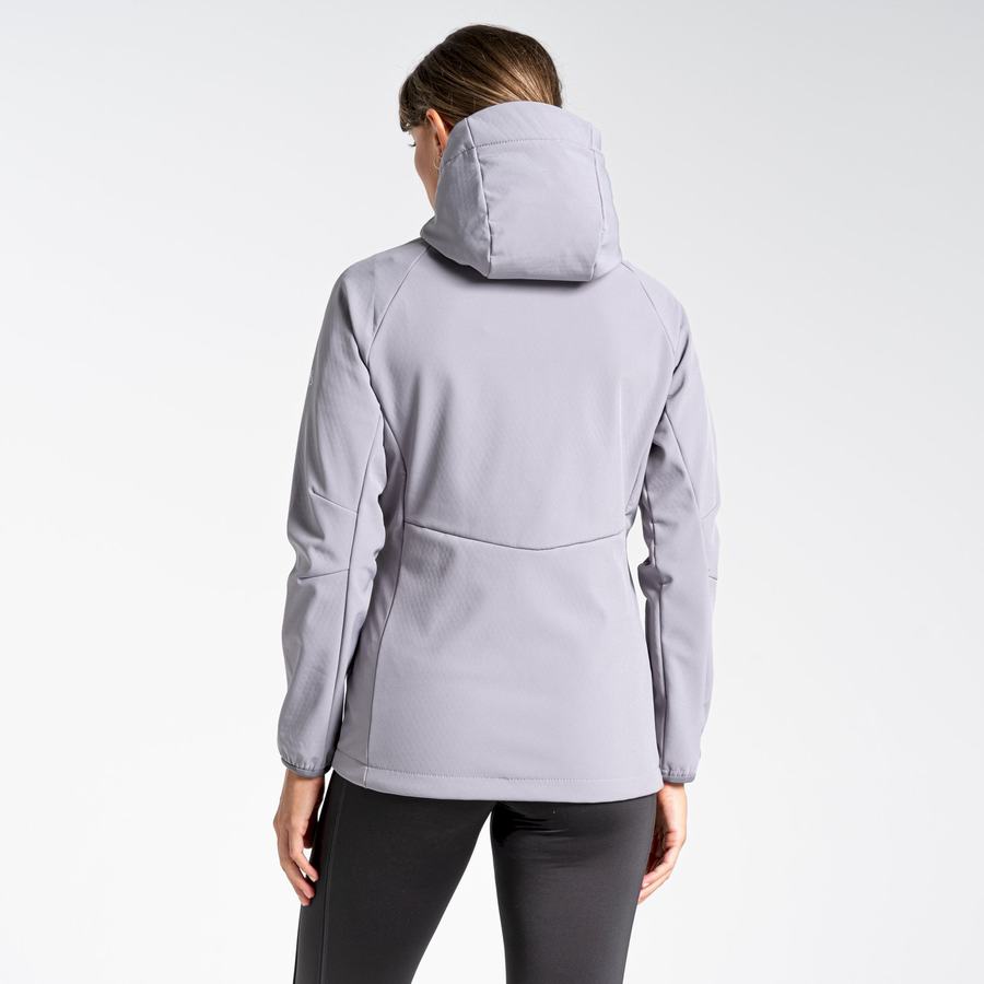 Grey Craghoppers Kalti Weatherproof Hooded Women's Jackets | NOH6773AD