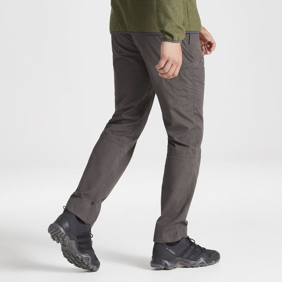 Grey Craghoppers Kiwi Boulder Slim Men's Trousers | APX673VD