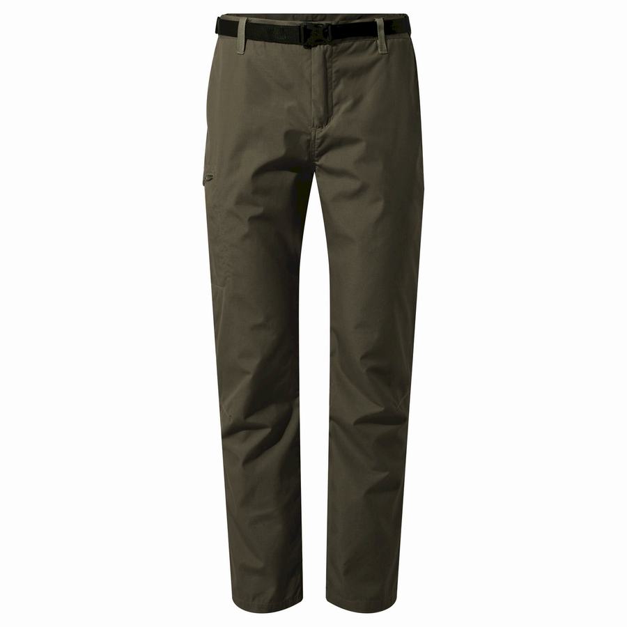 Grey Craghoppers Kiwi Boulder Slim Men's Trousers | APX673VD