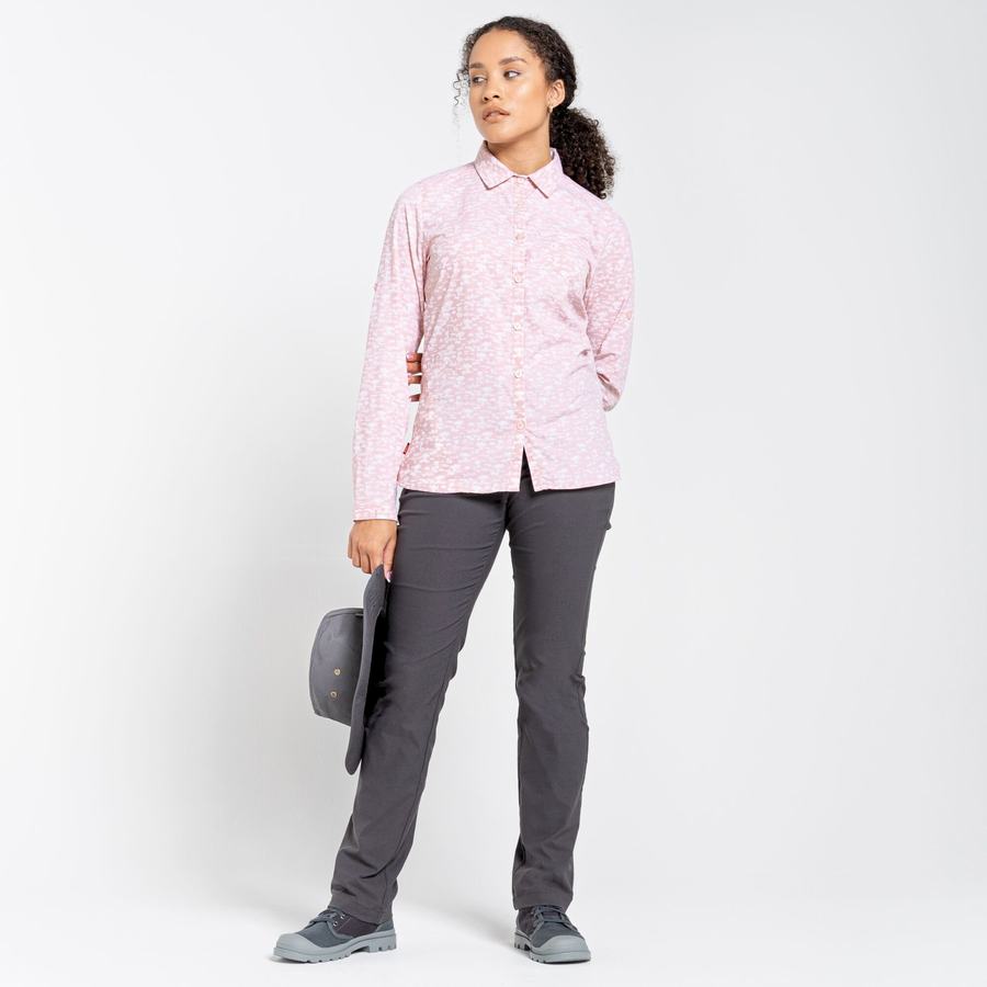 Grey Craghoppers NosiLife Clara II Women's Trousers | HXW9014CH