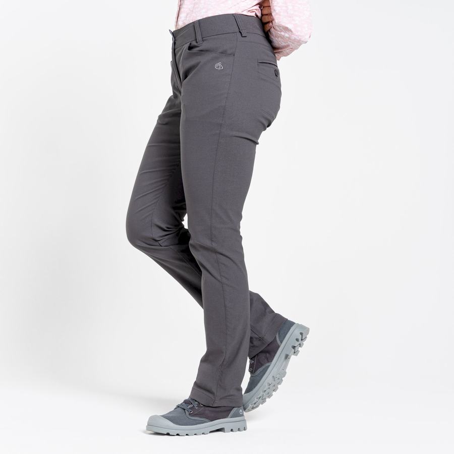 Grey Craghoppers NosiLife Clara II Women's Trousers | HXW9014CH