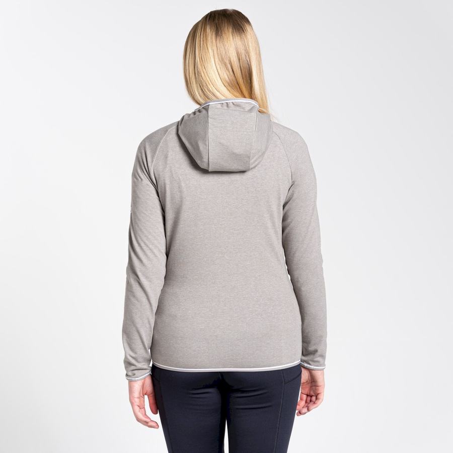 Grey Craghoppers NosiLife Milanta Hooded Women's T-Shirts | QPP2044BA