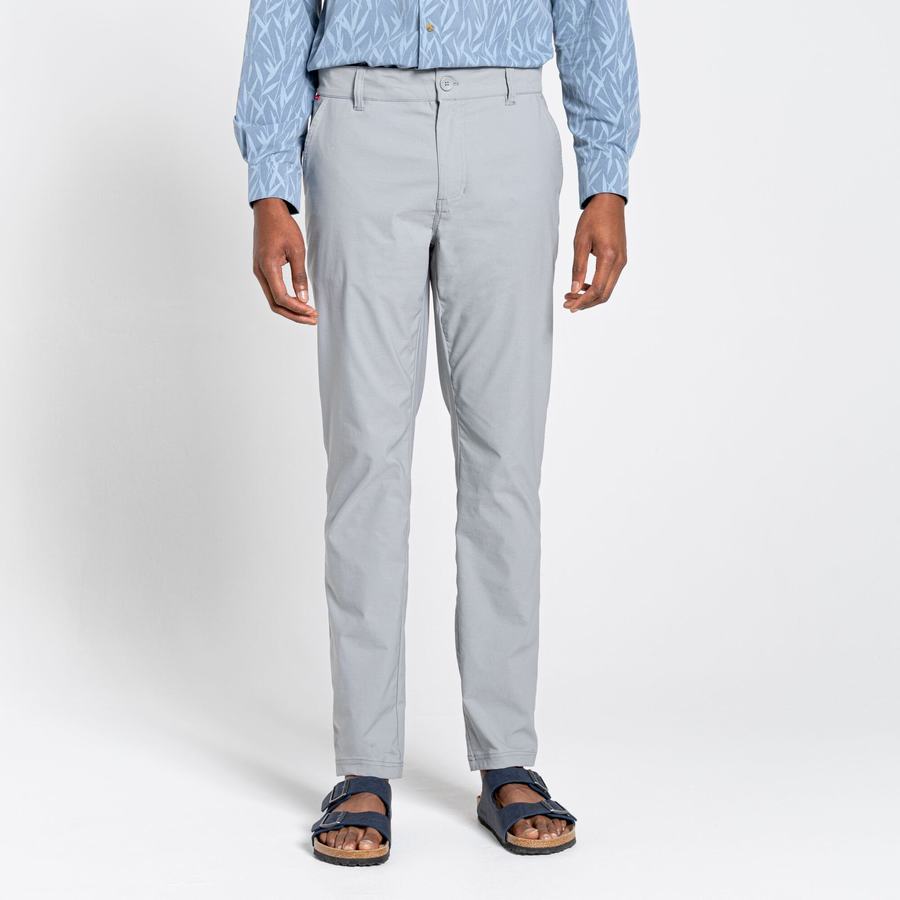 Grey Craghoppers NosiLife Santos Men's Trousers | ZQN571QL