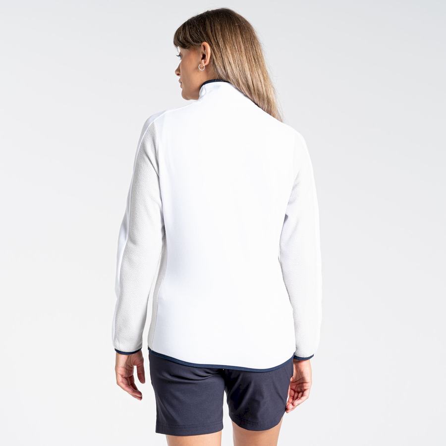 Grey White Craghoppers Minerva Half Zip Women's Sweaters | XPL5421VS