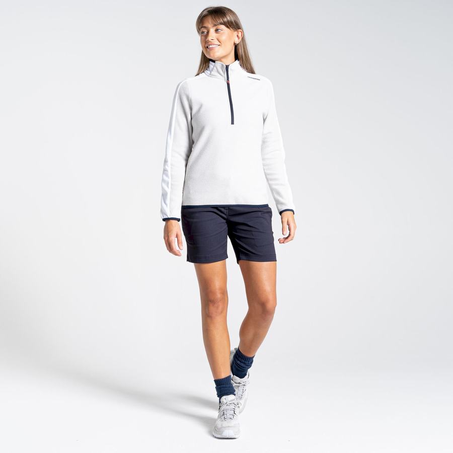 Grey White Craghoppers Minerva Half Zip Women's Sweaters | XPL5421VS