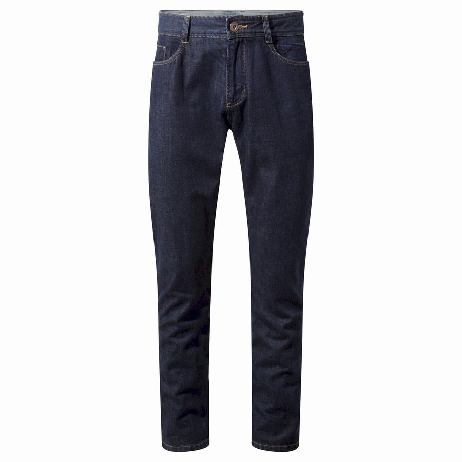 Indigo Blue Craghoppers Bardsey Jean Men's Trousers | VXB3073ZI