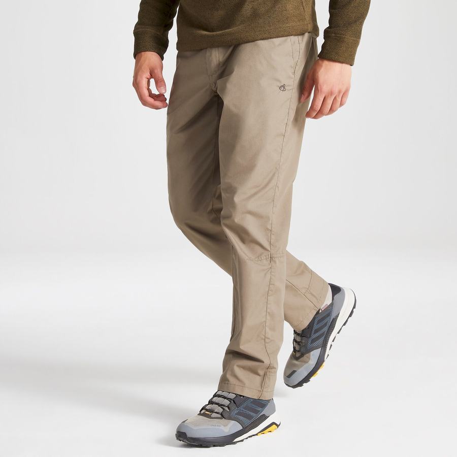 Khaki Craghoppers Kiwi Boulder Men's Trousers | HJS5366CN