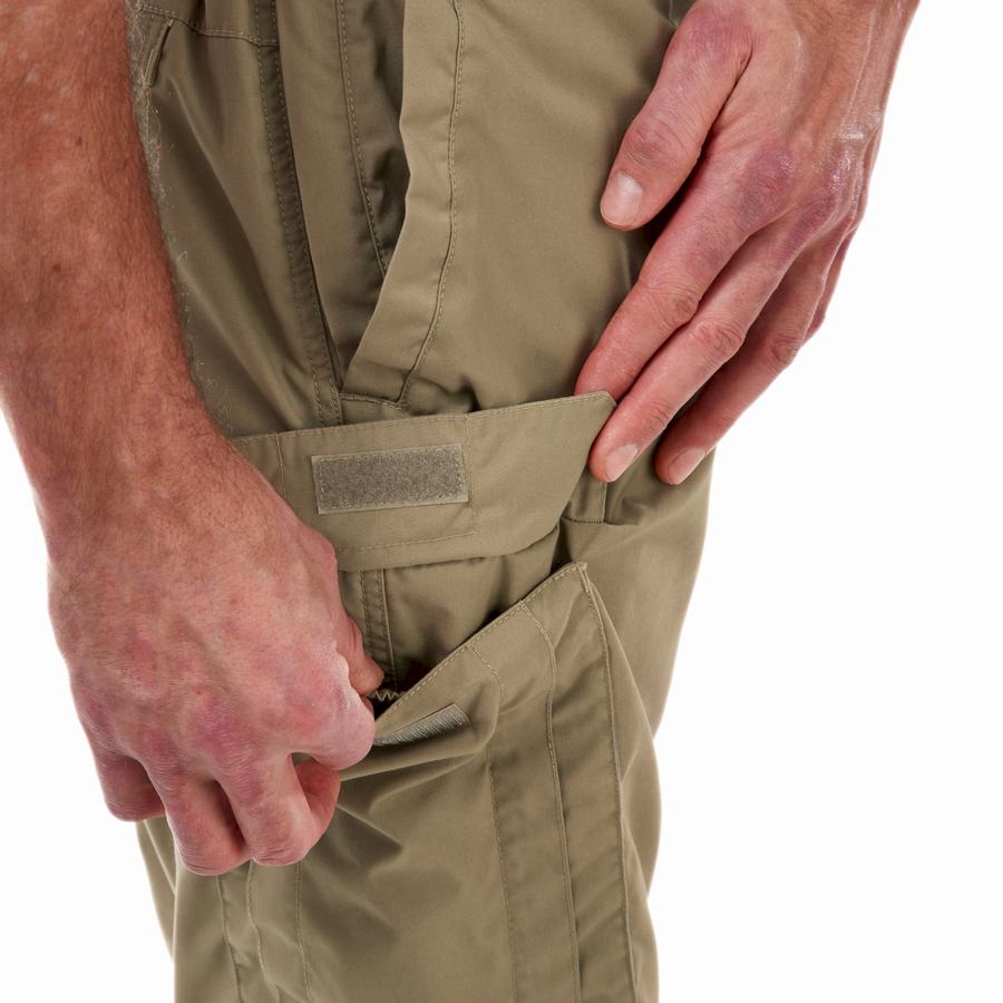 Khaki Craghoppers Kiwi Long Men's Shorts | XII4487SW