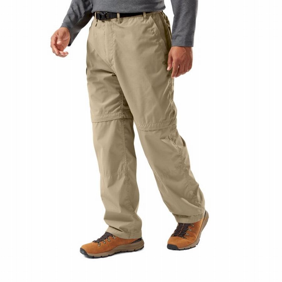 Khaki Craghoppers Kiwi Men's Trousers | AXC7567HB