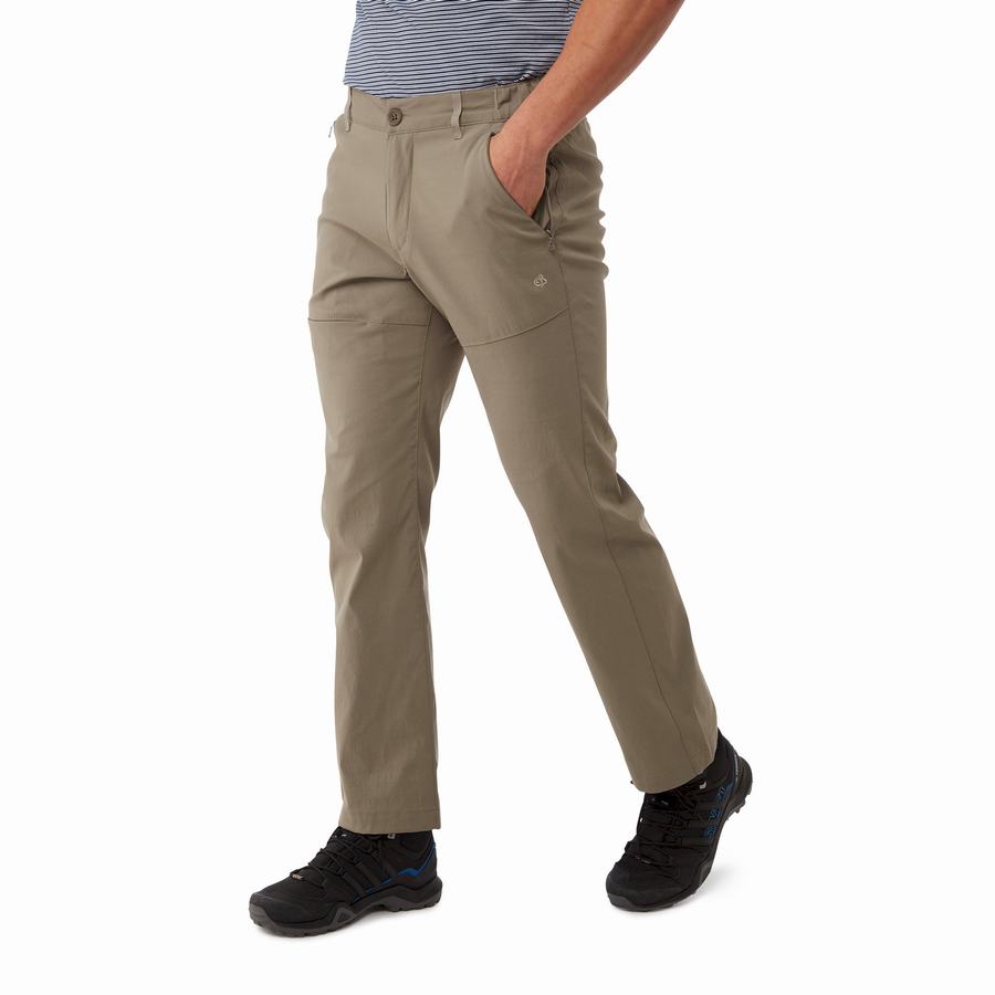 Khaki Craghoppers Kiwi Pro II Men's Trousers | CCD278GE