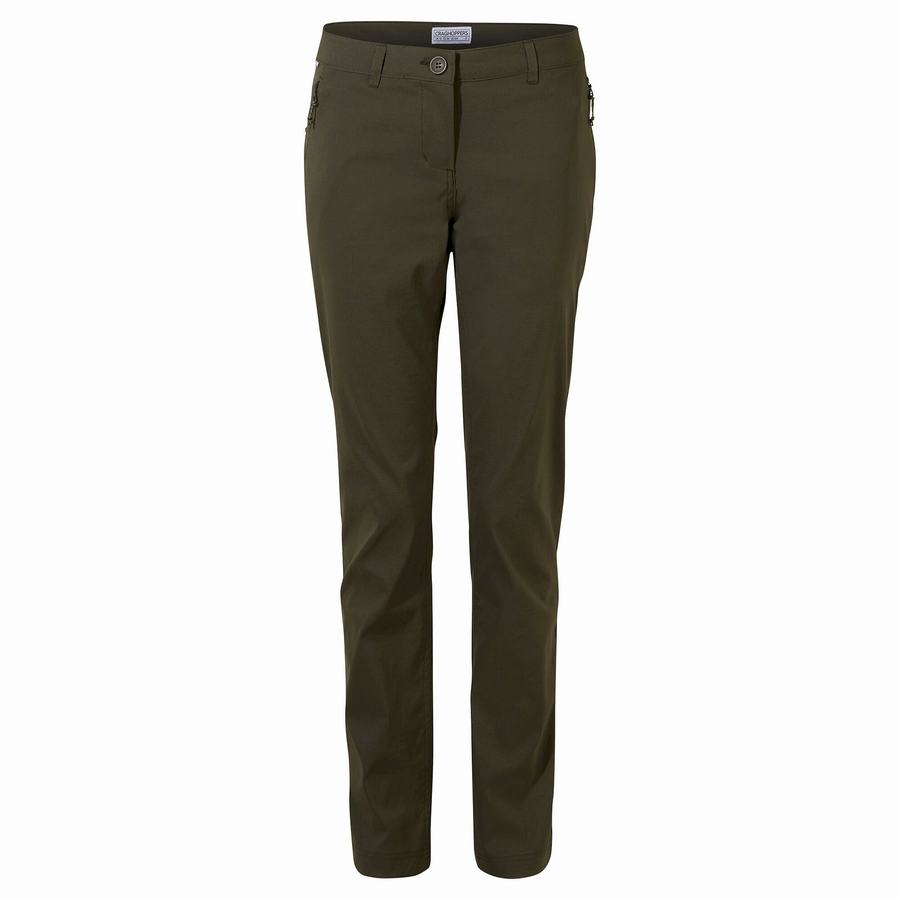 Khaki Craghoppers Kiwi Pro II Women's Trousers | EHC6890FG