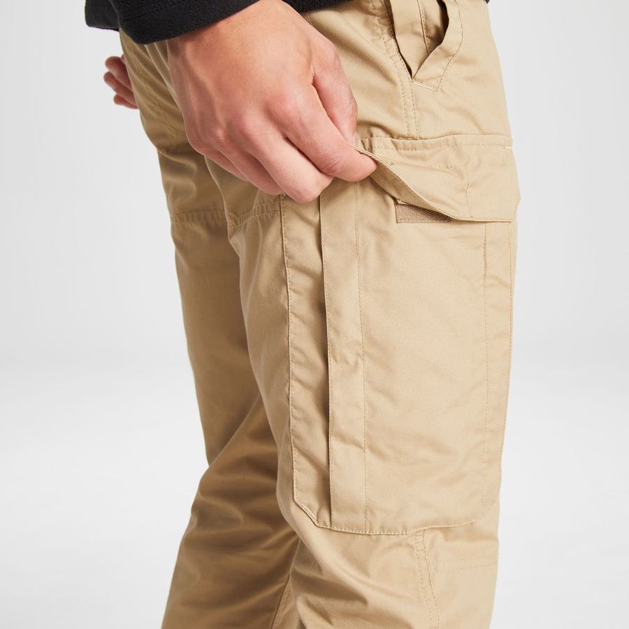 Khaki Craghoppers Kiwi Slim Men's Trousers | JJK8714BA