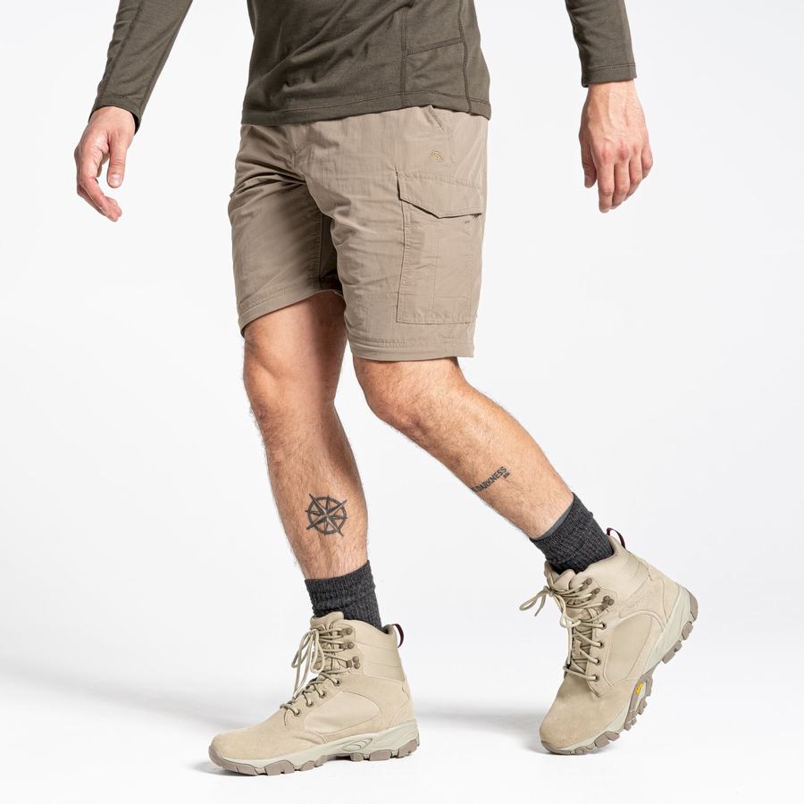 Khaki Craghoppers NosiLife II Men's Trousers | REH638KF