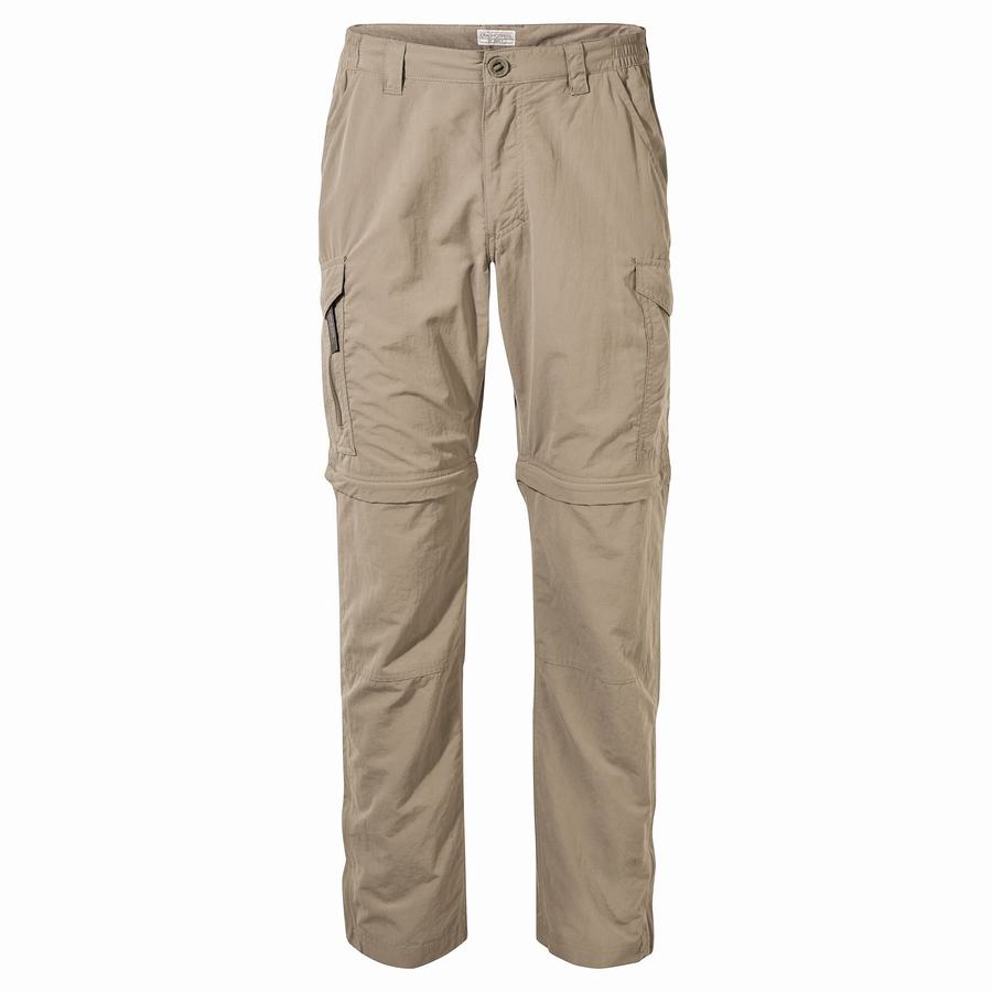 Khaki Craghoppers NosiLife II Men's Trousers | REH638KF