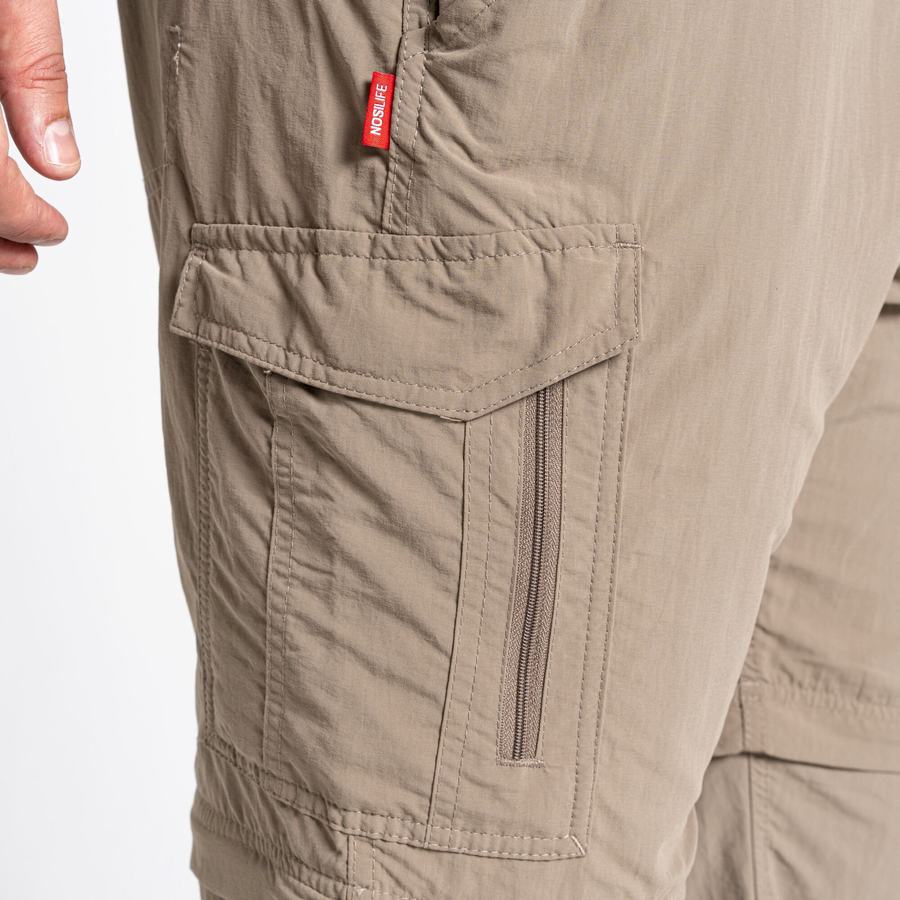 Khaki Craghoppers NosiLife II Men's Trousers | REH638KF