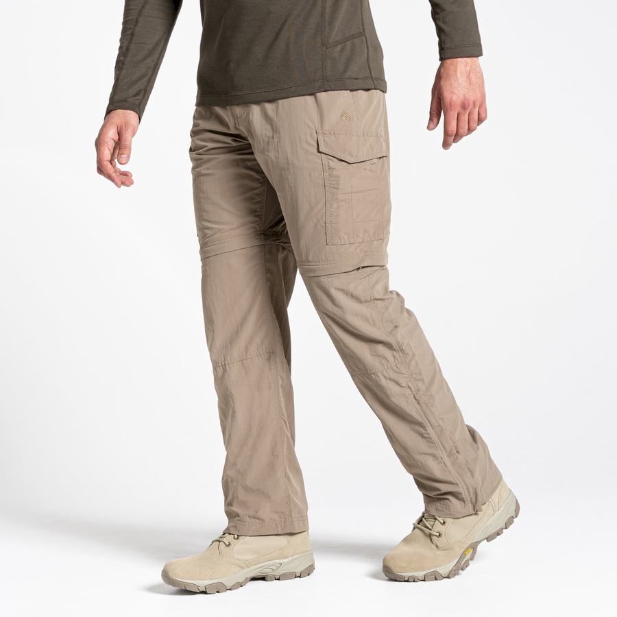 Khaki Craghoppers NosiLife II Men\'s Trousers | REH638KF