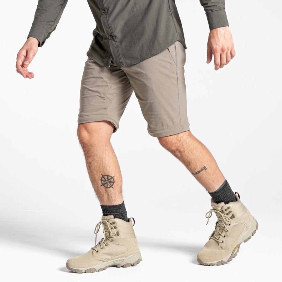 Khaki Craghoppers NosiLife Pro II Men's Trousers | YWF4860EG