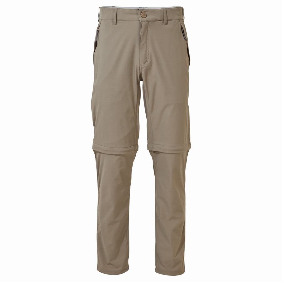 Khaki Craghoppers NosiLife Pro II Men's Trousers | YWF4860EG