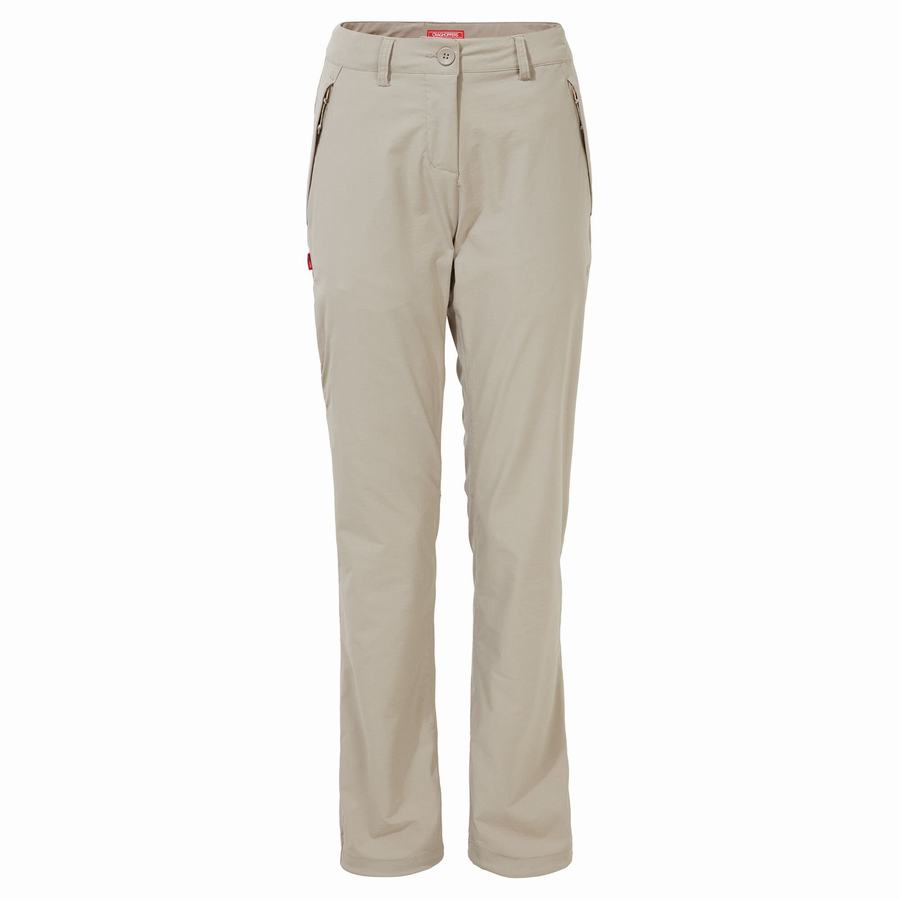 Light Brown Craghoppers NosiLife Pro II Women's Trousers | FRK1270LR