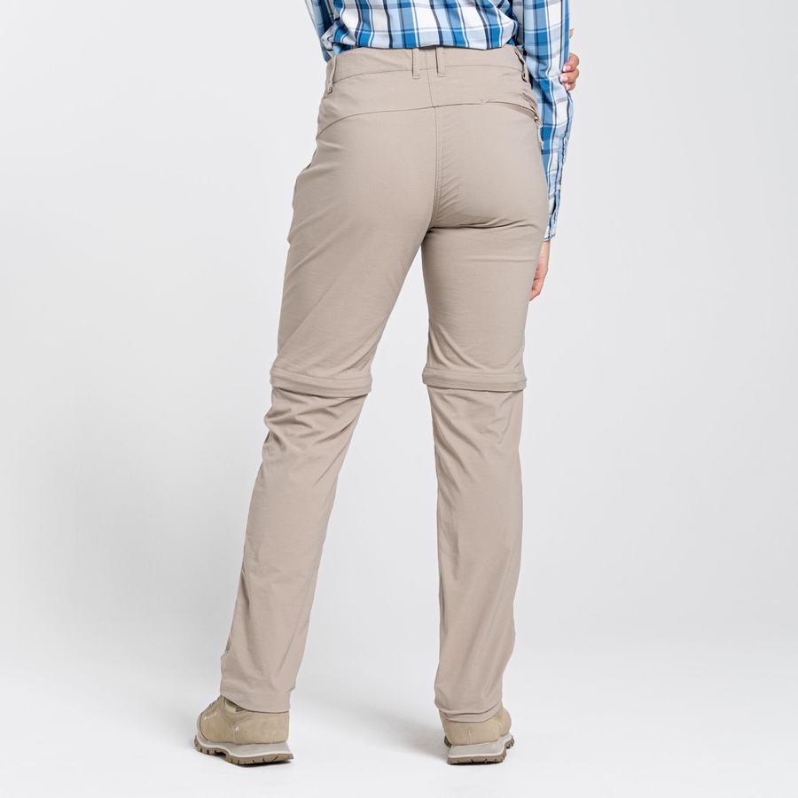 Light Brown Craghoppers NosiLife Pro II Women's Trousers | WQA1279QA