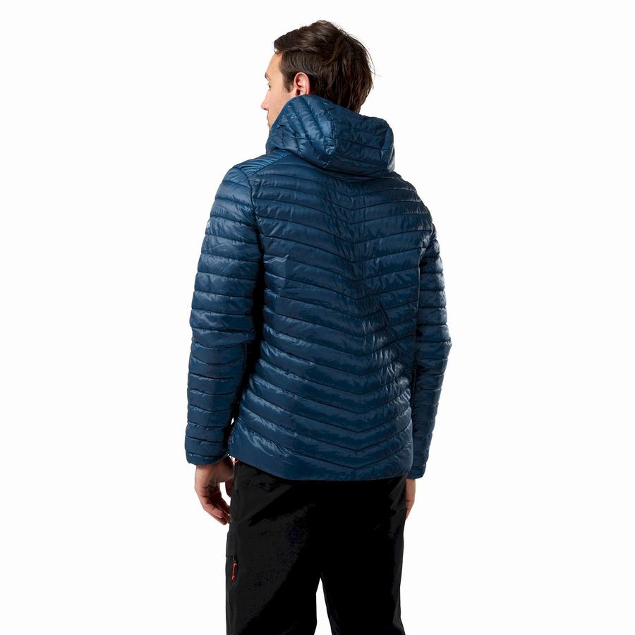 Navy Blue Craghoppers Insulated ExpoLite Hooded Men's Jackets | RTM3762XZ