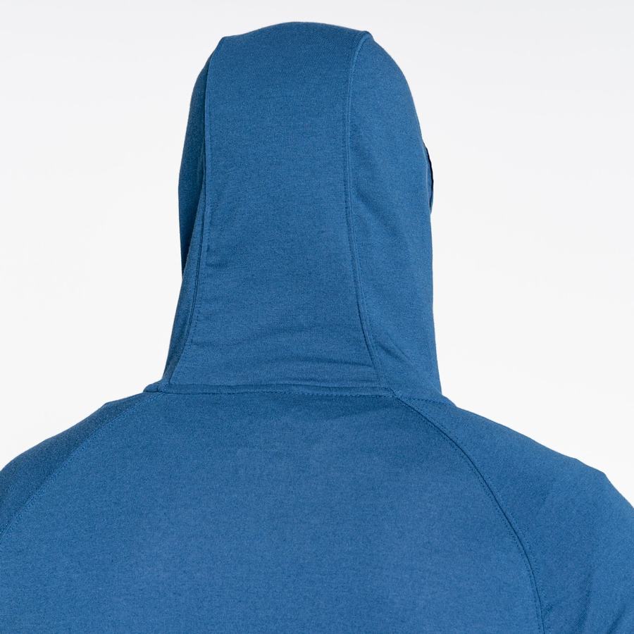 Navy Blue Craghoppers NosiLife Nepos Hooded Men's T-Shirts | YUW121ZE