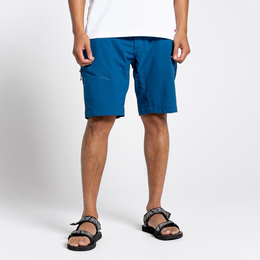 Navy Blue Craghoppers NosiLife Pro Active Men's Shorts | KYF8235EU