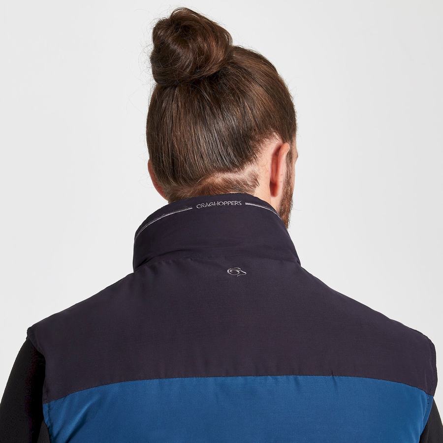 Navy Blue Craghoppers Trillick Downlike Men's Gilets | BSP3250VE